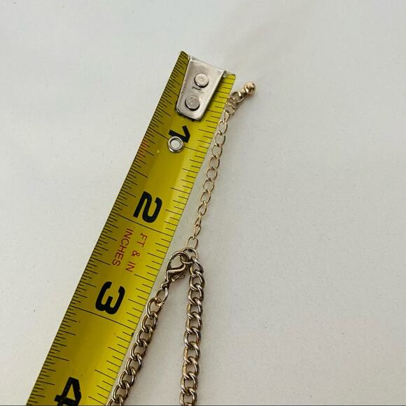 NORDSTROM REVOLVE Black Gold Geometric Triangle Pendant Statement Necklace - Picture 5 of 7